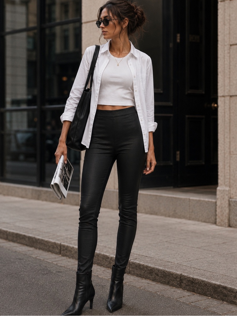 Lovers + Friends Coated Black Skinny Jeans | Flat Front Luxe Stretch Denim